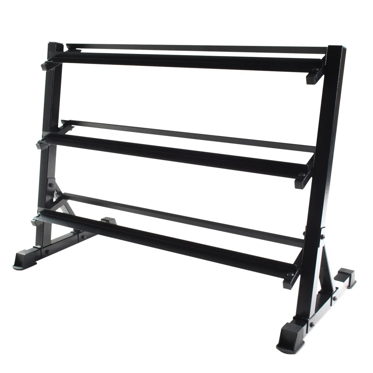 by CAP 51In. 3-Tiered Dumbbell Storage Rack, Black