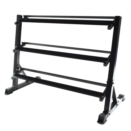 by CAP 51In. 3-Tiered Dumbbell Storage Rack, Black