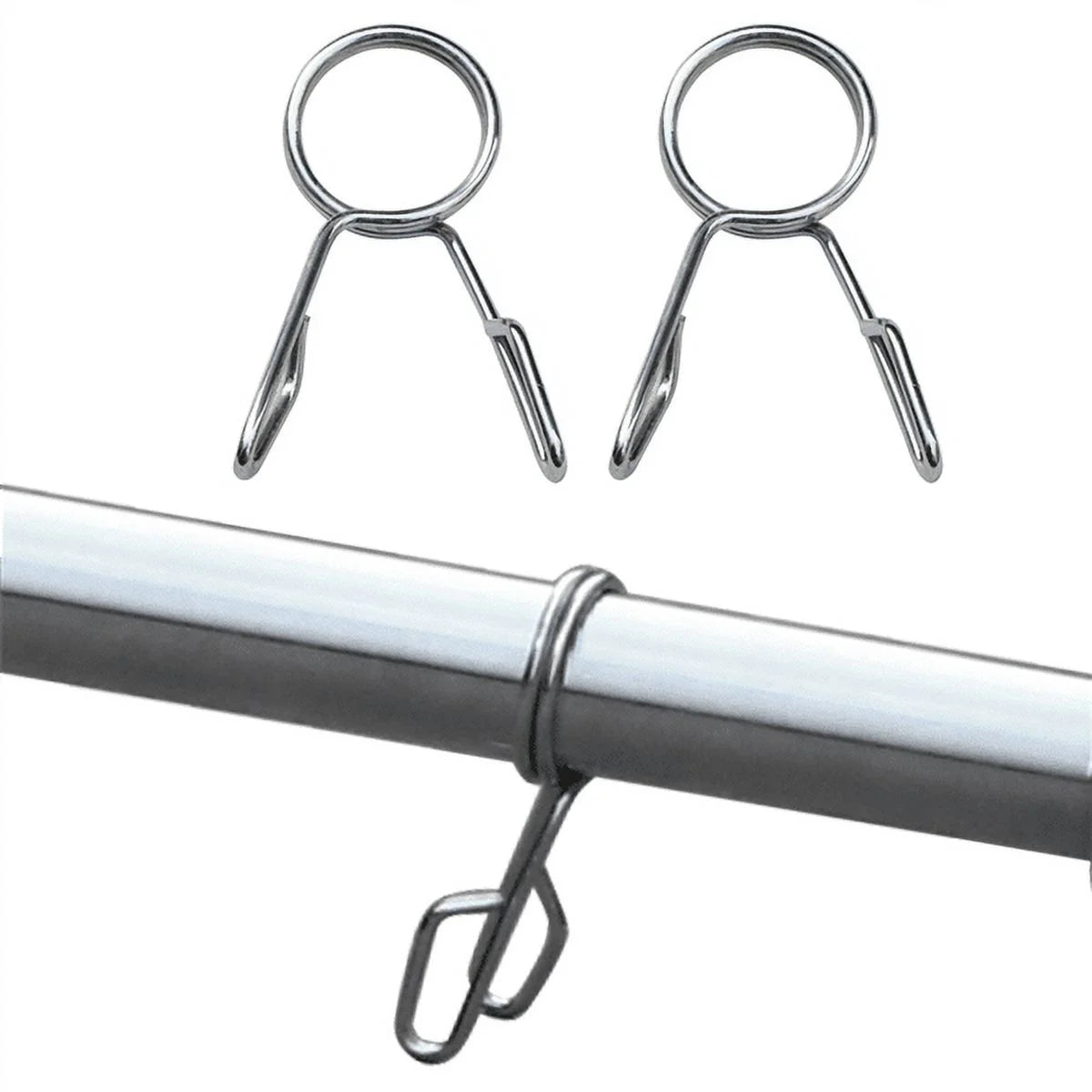 7Ft Chrome Olympic Barbell Bar, Silver