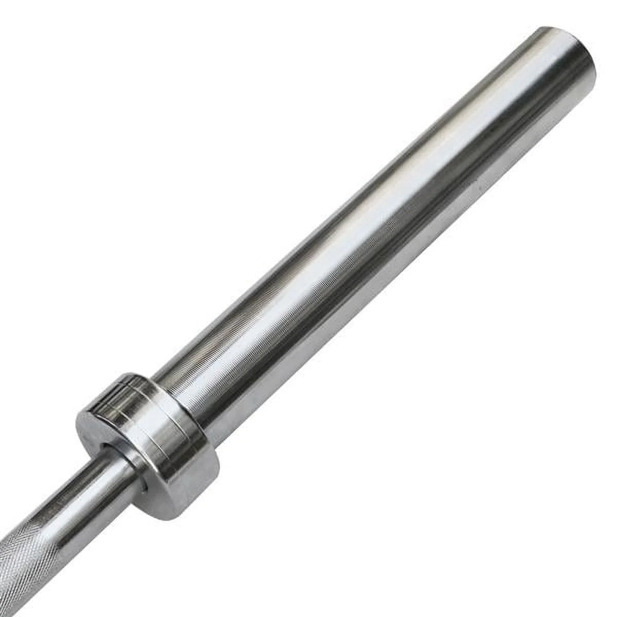 7Ft Chrome Olympic Barbell Bar, Silver