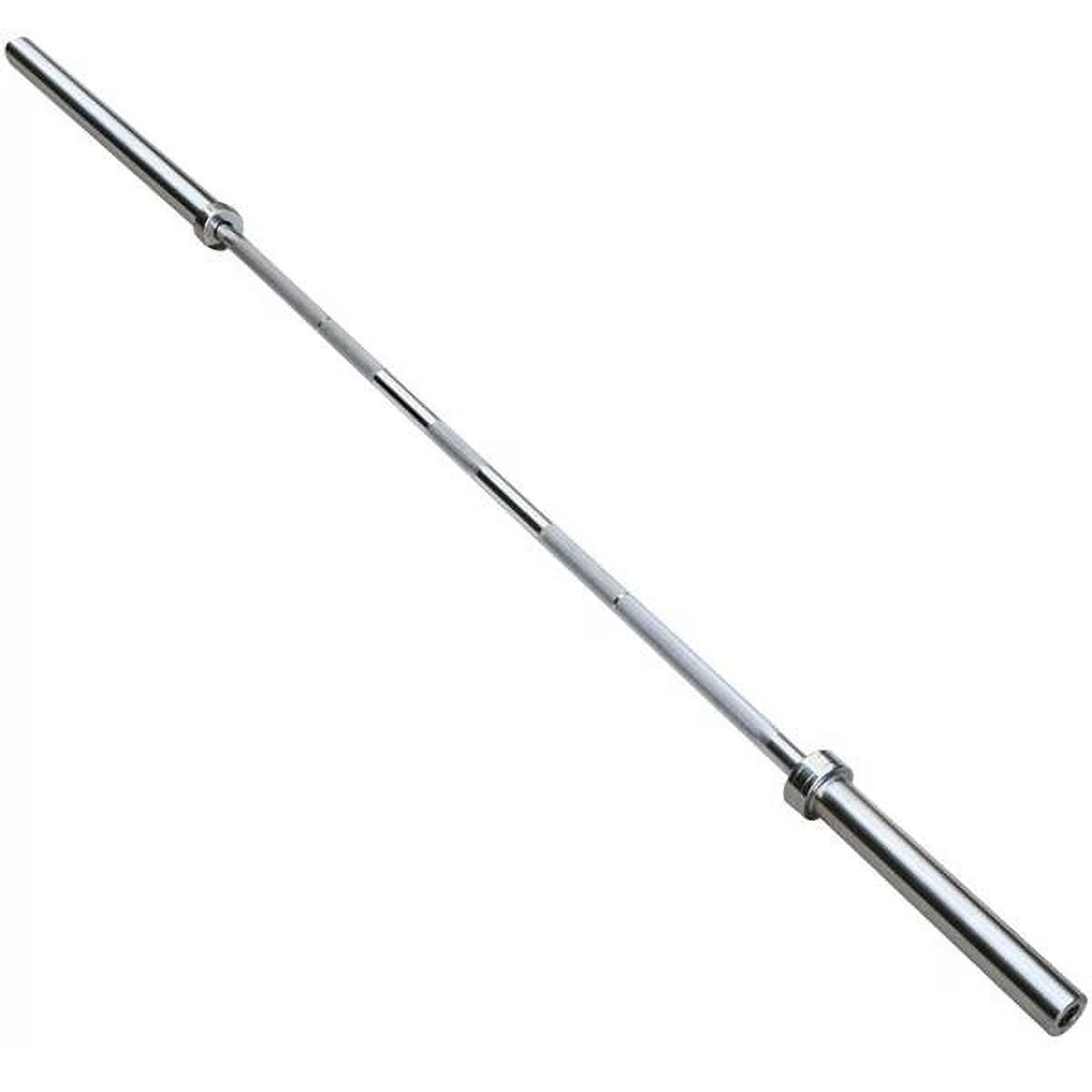 7Ft Chrome Olympic Barbell Bar, Silver
