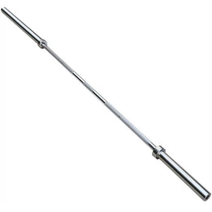 7Ft Chrome Olympic Barbell Bar, Silver