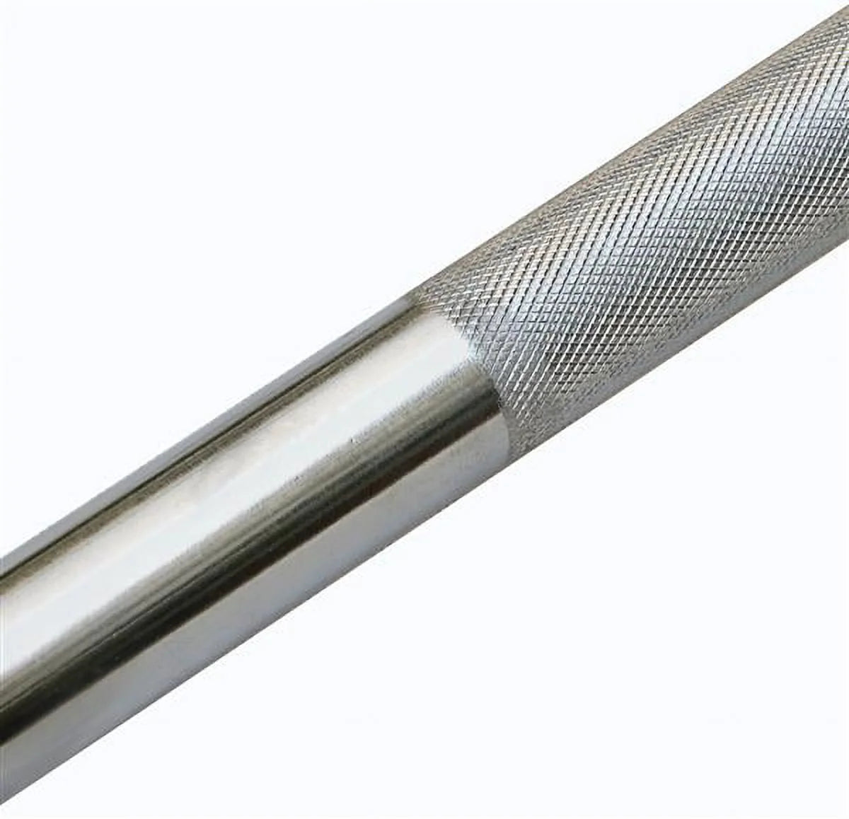 7Ft Chrome Olympic Barbell Bar, Silver
